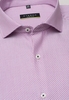 ETERNA LANGE MOUW OVERHEMD SUPER-SLIM KETTLANCÈ ROZE MET RELIËF
