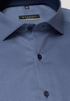 ETERNA LANGE MOUW OVERHEMD SUPER-SLIM PERFORMANCE SHIRT STRETCH BLAUW