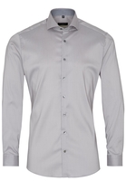 ETERNA LANGE MOUW OVERHEMD SUPER-SLIM PERFORMANCE SHIRT STRETCH GRIJS