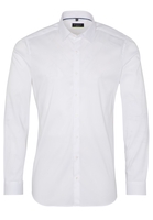 ETERNA LANGE MOUW OVERHEMD SUPER-SLIM PERFORMANCE SHIRT STRETCH WIT