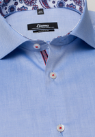 ETERNA LANGE MOUW OVERHEMD SUPER-SLIM PINPOINT BLAUW UNI