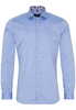 ETERNA LANGE MOUW OVERHEMD SUPER-SLIM PINPOINT BLAUW UNI