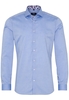ETERNA LANGE MOUW OVERHEMD SUPER-SLIM PINPOINT BLAUW UNI
