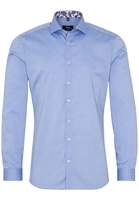 ETERNA LANGE MOUW OVERHEMD SUPER-SLIM PINPOINT BLAUW UNI