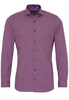 ETERNA LANGE MOUW OVERHEMD SUPER-SLIM POPELINE BORDEAUX UNI