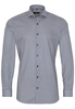 ETERNA LANGE MOUW OVERHEMD SUPER-SLIM STRETCH GROEN/BLAUW PRINT