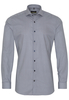 ETERNA LANGE MOUW OVERHEMD SUPER-SLIM STRETCH GROEN/BLAUW PRINT