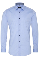 ETERNA LANGE MOUW OVERHEMD SUPER-SLIM STRETCH LICHTBLAUW UNI