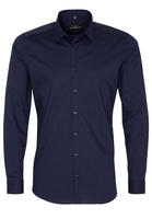 ETERNA LANGE MOUW OVERHEMD SUPER-SLIM STRETCH MARINEBLAUW UNI