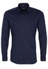 ETERNA LANGE MOUW OVERHEMD SUPER-SLIM STRETCH MARINEBLAUW UNI