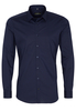 ETERNA LANGE MOUW OVERHEMD SUPER-SLIM STRETCH MARINEBLAUW UNI