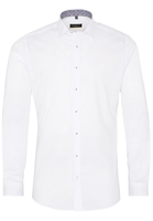 ETERNA LANGE MOUW OVERHEMD SUPER-SLIM STRETCH WIT UNI