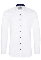 ETERNA LANGE MOUW OVERHEMD SUPER-SLIM STRETCH WIT UNI