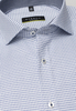 ETERNA LANGE MOUW OVERHEMD SUPER-SLIM TWILL BLAUW / WIT GERUIT