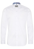 ETERNA LANGE MOUW OVERHEMD SUPER-SLIM TWILL WIT UNI