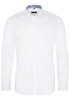 ETERNA LANGE MOUW OVERHEMD SUPER-SLIM TWILL WIT UNI