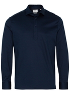 ETERNA POLOSHIRT MODERN FIT SOFT TAILORING JERSEY DONKERBLAUW UNI