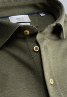 ETERNA POLOSHIRT MODERN FIT SOFT TAILORING JERSEY OLIJF MELANGE UNI