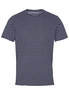 ETERNA T-SHIRT UPCYCLED MATERIALS DONKERBLAUW GESTREPPT