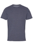 ETERNA T-SHIRT UPCYCLED MATERIALS DONKERBLAUW GESTREPPT