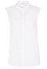 ETERNA ZONDER MOUW BLOUSE MODERN CLASSIC JAQUARD WIT UNI