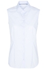 ETERNA ZONDER MOUW BLOUSE MODERN CLASSIC POPELINE LICHTBLAUW UNI