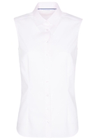 ETERNA ZONDER MOUW BLOUSE MODERN CLASSIC POPELINE ROZE UNI