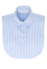 ETERNA ZONDER MOUW MODERN CLASSIC STRETCH LICHTBLAUW / WIT GESTREEPT