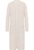 Gebreide cardigan in crème vlakte