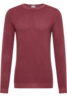 Gebreide pullover in berry vlakte