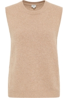 Gebreide pullover in bruin vlakte
