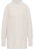 Gebreide pullover in crème vlakte