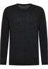 Gebreide pullover in grafiet vlakte