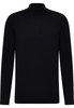 Gebreide pullover in navy vlakte