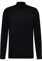 Gebreide pullover in navy vlakte