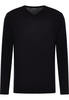 Gebreide pullover in navy vlakte