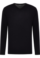Gebreide pullover in navy vlakte