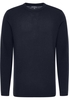 Gebreide pullover in navy vlakte