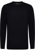 Gebreide pullover in navy vlakte