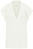 Gebreide pullover in off-white vlakte
