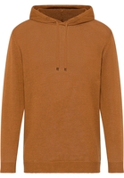 Gebreide pullover in oranje vlakte