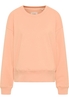 Gebreide pullover in perzik vlakte