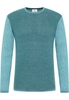Gebreide pullover in petrol gestructureerd