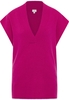 Gebreide pullover in pink vlakte