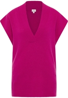 Gebreide pullover in pink vlakte