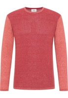Gebreide pullover in rood gestructureerd