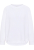 Gebreide pullover in wit vlakte