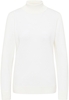 Gebreide pullover in wit vlakte
