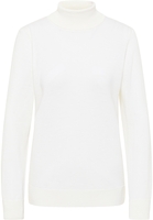 Gebreide pullover in wit vlakte