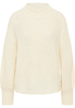 Gebreide pullover in wit vlakte